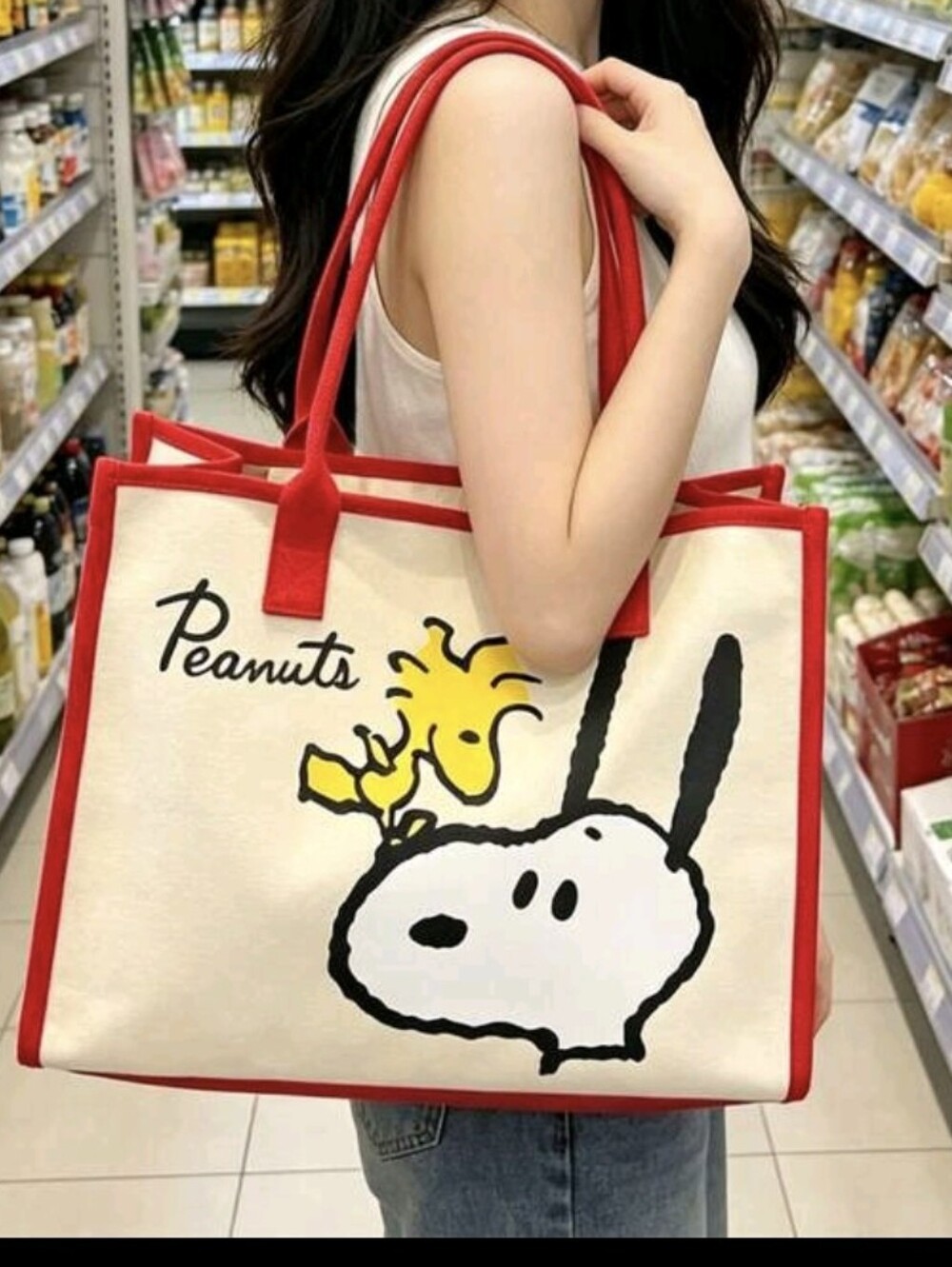Snoopy Canvas Tote Bag